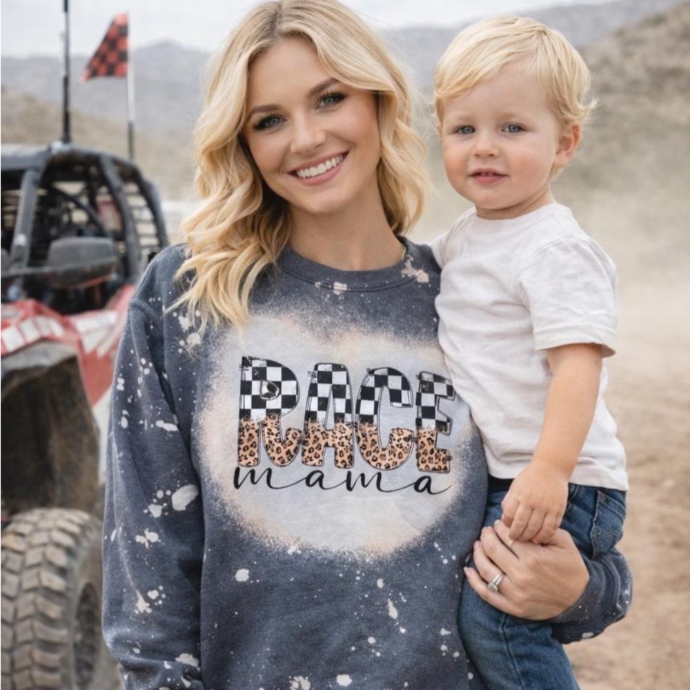 Race Mama Sweatshirt - Splattered Design